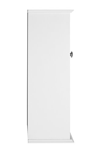 Premier Housewares - Armario de Pared con repisa y Puerta Frontal de Cristal (51 x 35 x 18 cm), Color Blanco