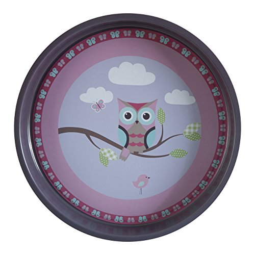 Premier Housewares Happy Owls - Bandeja para servir (33 x 33 x 4 cm), diseño de búhos