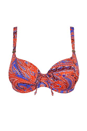 Prima Donna Swim Casablanca 4006410 - Parte superior de bikini con aros sin forro, de cuerpo completo Blue Spice 75F