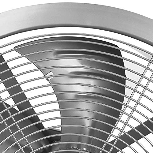 PrimeMatik - Extractor de Aire de Tubo de 500 mm para ventilación Industrial 1350 RPM Redondo 580x580x260 mm Plateado