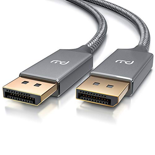 Primewire - Cable Premium 8K DisplayPort a DisplayPort– 2m - DP1.4 – UHD II – 8K –7680 x 4320 @ 60 Hz (con DSC) – HBR3 – Contactos Dorados – para Ordenadores de sobremesa y portátiles con DP