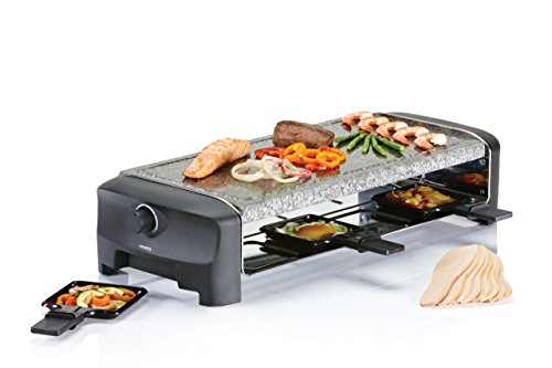 Princess 162830 Stone & Raclette Party – Parrilla para 8 personas