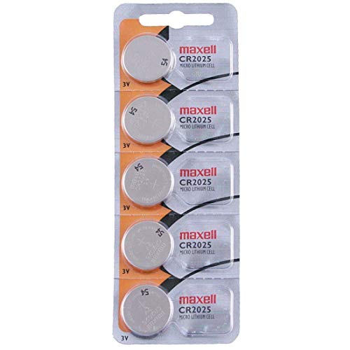 Producto nuevo 5 x Maxell CR2025 pilas batería de litio 3 V juego de pilas de botón CR 2025 DL2025