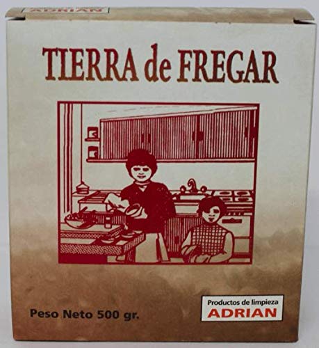 Productos Adrian Tierra/Arena para Fregar paellas, cazucelas, Suelo. Estuche 500 gr