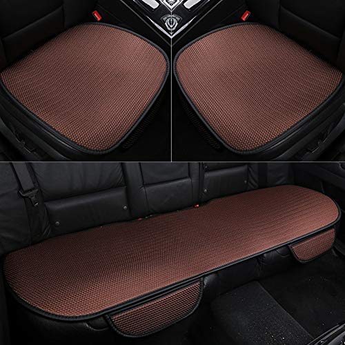 Protectores de fundas de asiento de coche Estaciones de cojines cómodos accesorios del coche transpirable cubierta de asiento de seda de hielo universal adecuado for el modelo del coche del 99% Cubier