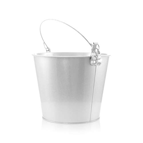 Publiclick Cubos Aluminio, Lote 3 Unidades, Cubos Cerveza, cubitera, Cubos Aluminio,Cubo metalico, decoración, medidasx 18.5 x cm | 22.5 Ø | 375 gr. Incluye abridor