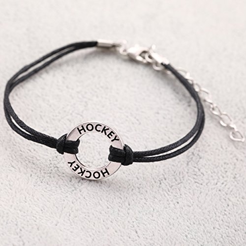 Pulsera de oro/hocke/Soccer/gimnásticos/cuerda de cera hecha a mano para niñas y fanáticos del deporte