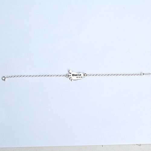 PULSERA PIE PLATA 925/1000 - MASBARATA.ES