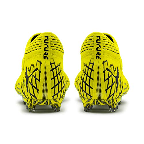 PUMA Future 4.1 Netfit FG/AG Botas de fútbol para Hombre,Amarillo ( Yellow Alert-Puma Black ) , 41 EU