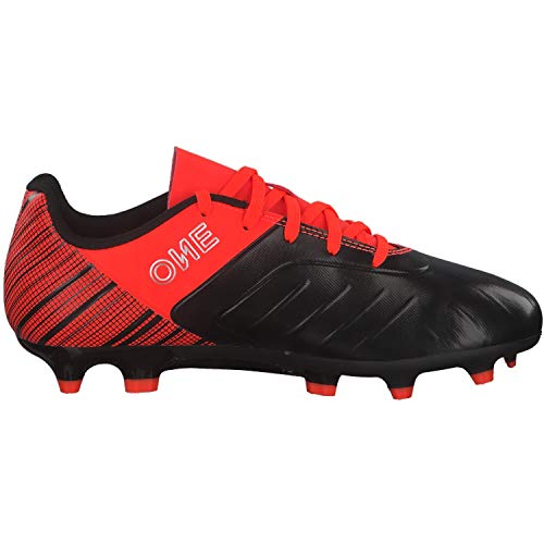 PUMA One 5.4 FG/AG Jr, Botas de fútbol Unisex Niños, Black-Nrgy Red Aged Silver, 37.5 EU