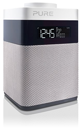 Pure Radio POP Maxi BT (DAB/DAB+ digital y FM, radio por Internet con Bluetooth, control de volumen pop, alarma, cocina y temporizador para dormir) Blanco