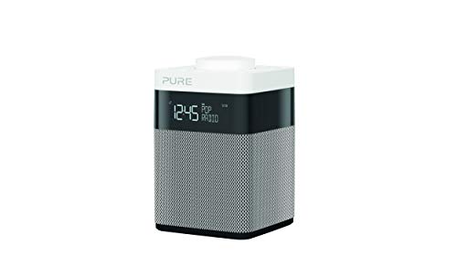 Pure Radio POP Maxi BT (DAB/DAB+ digital y FM, radio por Internet con Bluetooth, control de volumen pop, alarma, cocina y temporizador para dormir) Blanco