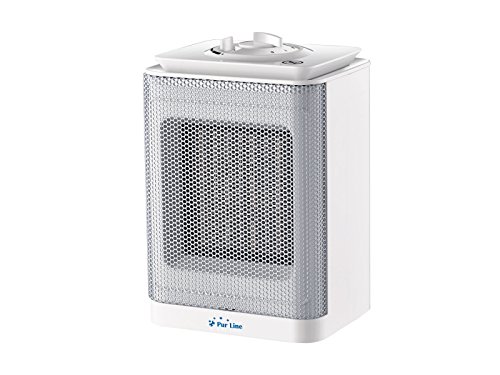 PURLINE HOTI F10 Calefactor cerámico con termostato Regulable 750-1500W, Sensor antivuelco. Calefactor para Cocina, Comedor, Dormitorio, Oficina,etc.