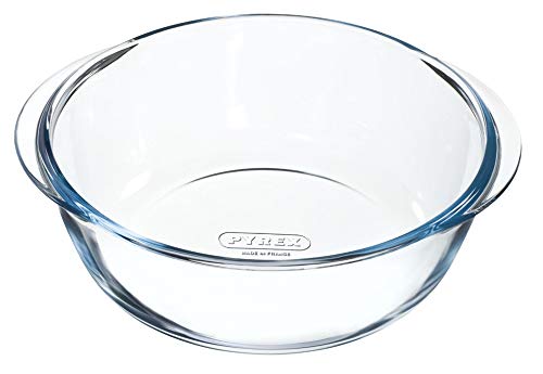 Pyrex Cook & Heat Recipiente hermético con válvulas de vapor de vidrio borosilicato. Perfecto para transportar alimentos y calentar en el microondas, transparente