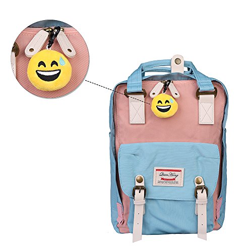 QH-Shop Emoji Llavero,Emoción Llavero 6cm Mini Regalo de Relleno de Juguete para Coche Mochila Fiesta Favores Decoración Niños Juguete 24 packs