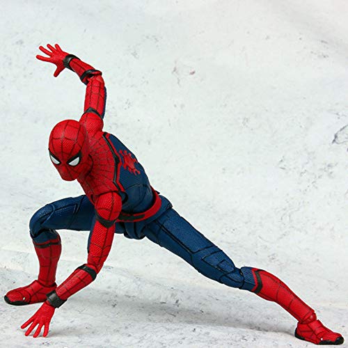 Qiyun Llanta Spider Man Homecoming The Spiderman Action PVC Figuras de colección Model Toy 15 cm -