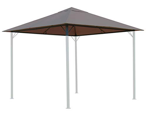 QUICK STAR Techo de repuesto para Gazebo de jardín 3x3m Gris-beige