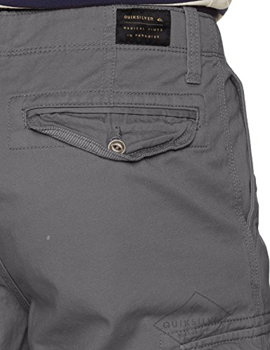 Quiksilver CRUCIALBATTLESH M WKST KZE0 Pantalones Cortos, Hombre, Gris (Quiet Shade - Solid), 30