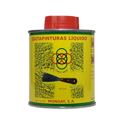 QUITAPINTURAS LÍQUIDO, 250ML, CINCO AROS, MONGAY