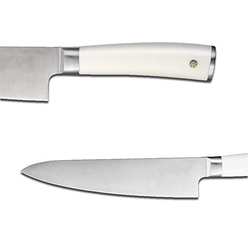 QURIURJ 8" Pulgadas Cuchillo Cocinero Verduras Carne Cuchillos de Cocina de Alto carbón alemán Mango de Acero Inoxidable 1.4116 ABS con Caja de Regalo (Kitchen Knife Size : 8 Inch)