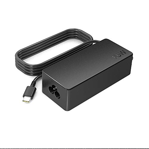 QYD 65W USB Type-C PD Cargador Adaptador para Portátil Lenovo ThinkPad X1 Tablet T470 T470s T570 T480 T480s E580 E485 ThinkPad X1 Carbon 5th Gen 20HQ 20HR Tipo C Ordenador Cargadore y adaptadore