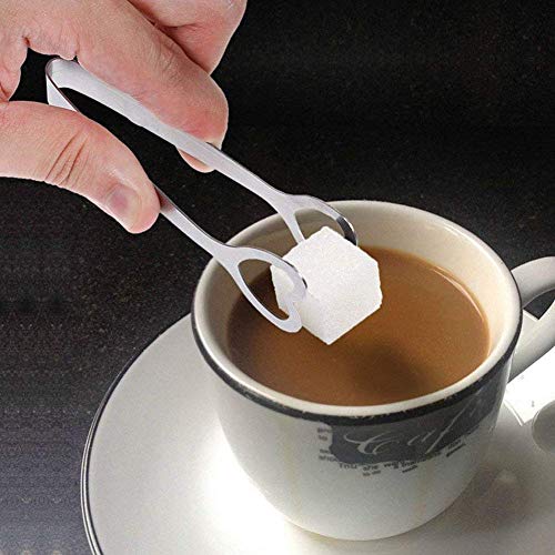 QYY 10pcs Candy Pieces Alicates Clip Bloque de Hielo para Mini Pinzas Clip de café de terrones de azúcar de Pinzas de Helados de Ice Tongs de chuches para Bar Boda BBQ Fiesta