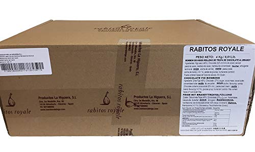 Rabitos Royale Caja Extra Grande Bombones de Higo Relleno de Trufa y Licor con Chocolate Gran Formato 4 kg