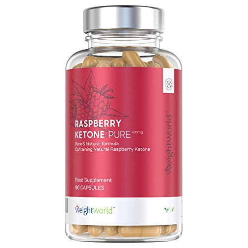 Raspberry Ketone Puro - Suplemento De Cetonas De Frambuesa - Ayuda A Adelgazar De Forma Segura y Eficaz - Perder Peso Y Quemar Grasa De Forma Natural - 90 Cápsulas