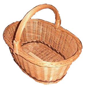 Rattan im Trend - Cesta de la compra (mimbre)