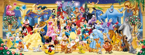 Ravensburger Personajes Disney - Puzzle Panorama, Premium Puzzle con tecnologia Softclick, 1000 piezas, para adultos (15109 7)