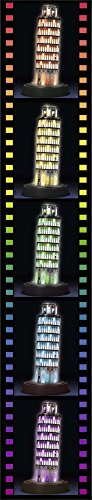 Ravensburger- Puzzle 3D, edición Torre de Pisa, Night Edition, Individual, Color Amarillo (12515)