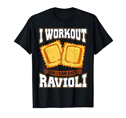 Raviolo Workout Pun Gym Cardio Athletic Camiseta