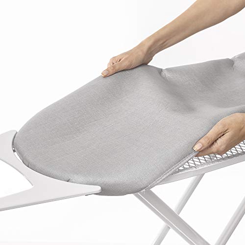 Rayen 6152.11 Funda para Tabla de Planchar, Algodón, Gris Claro Metalizado, 130x47 cm