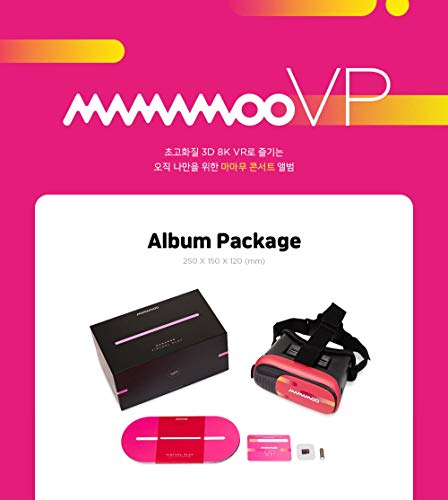 RBW Entertainment MAMAMOO – Álbum de Juegos Virtual MAMAMOO VP + póster Plegable + Juego de Tarjetas de Fotos Extra