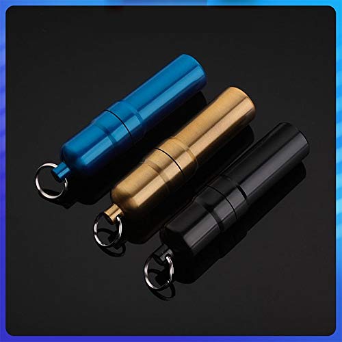 RDJSHOPS Estuche de Cigarrillos al Aire Libre Impermeable Estuche de Cigarrillos portátil Anillo Colgante de Metal a Prueba de presión Estuches de Cigarrillos (Color : C)