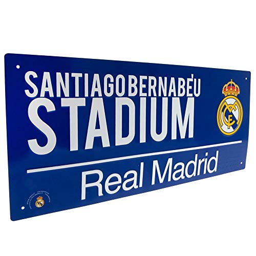 Real Madrid FC - Letrero oficial (Talla Única) (Blanco)