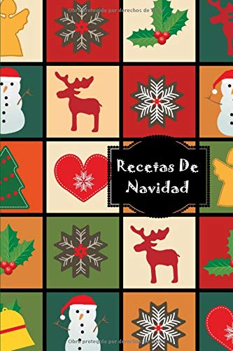 Recetas De Navidad: Feliz Navidad, cuaderno de recetas, libro de recetas mis platos, libro de recetas en blanco para anotar hasta 100 recetas y notas ... propios platos, recetario, libro de cocina