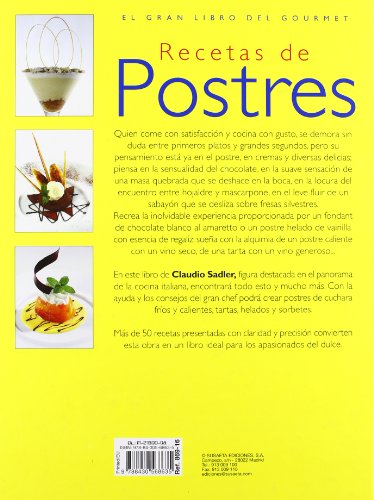 Recetas De Postres(Gran Libro Del Gourmet) (El Gran Libro Del Gourmet)