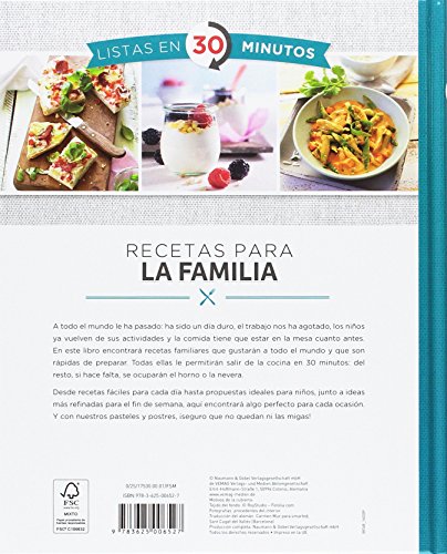 Recetas Para La Familia. Listas En 30 Minutos