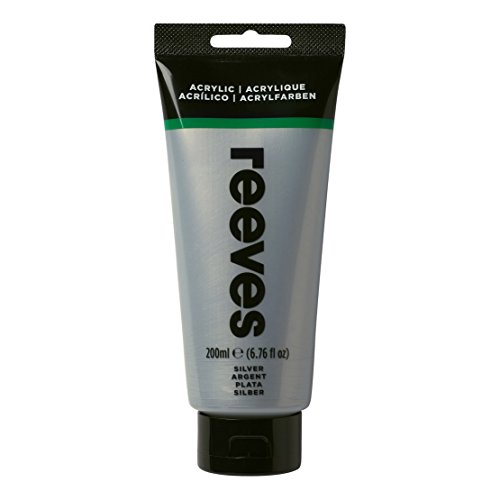 Reeves - Pintura acrílica Reeves Intro - 200 ml, Plata