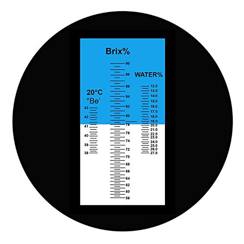 Refractómetro De Miel 3 En 1 Medidor De Brix/Humedad/Baume Tester ATC, Nivel De Contenido De Azúcar En Agua Jarabe De Arce Apícola