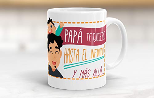 REGALOS ESTRELLA AZUL Taza día del Padre Regalo para Papa, Papa te Quiero, al Mejor papá del Mundo, Regalos Padres, Regalos día del Padre, te Quiero Papa, Taza con Frases (Papá te Quiero)