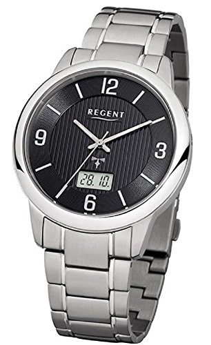 REGENT FR172 FR-172 - Reloj, Correa de Acero Inoxidable Color Plateado