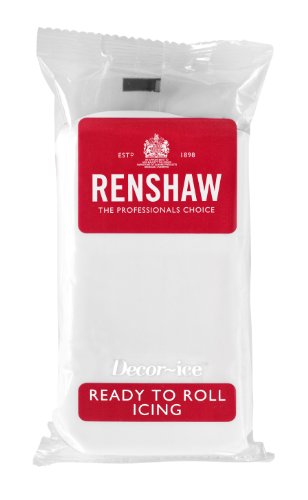 Renshawnapier Regalice - Fondant para decoración de tartas y galletas (1 kg), color blanco