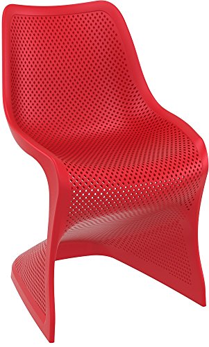 Resol Silla Bloom - Color Rojo, Set de 4 Unidades