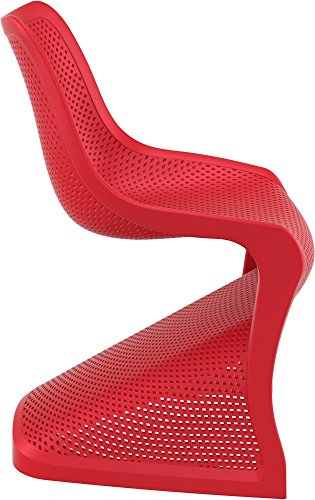 Resol Silla Bloom - Color Rojo, Set de 4 Unidades