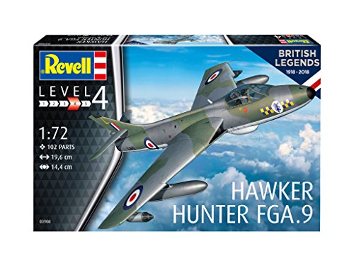 Revell-100 Years RAF: Hawker Hunter FG Maqueta Avión, Multicolor, 1:72 (03908)