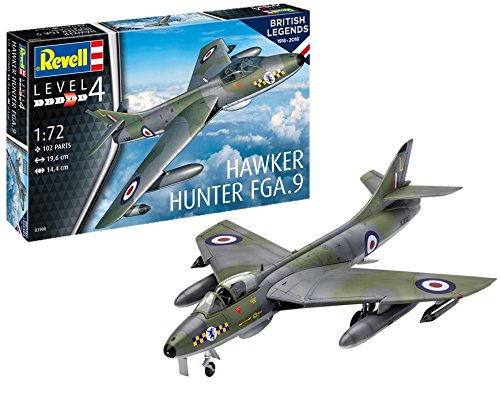 Revell-100 Years RAF: Hawker Hunter FG Maqueta Avión, Multicolor, 1:72 (03908)