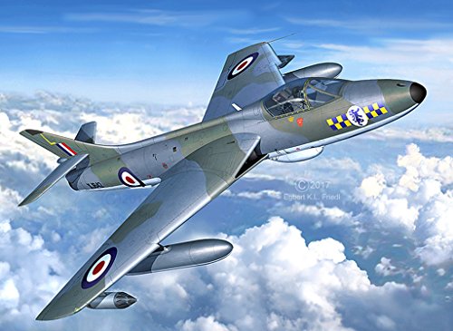 Revell-100 Years RAF: Hawker Hunter FG Maqueta Avión, Multicolor, 1:72 (03908)