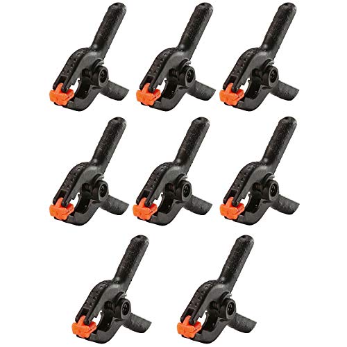 Revell- Modelo Clamp Set (8), Color Negro (39070)